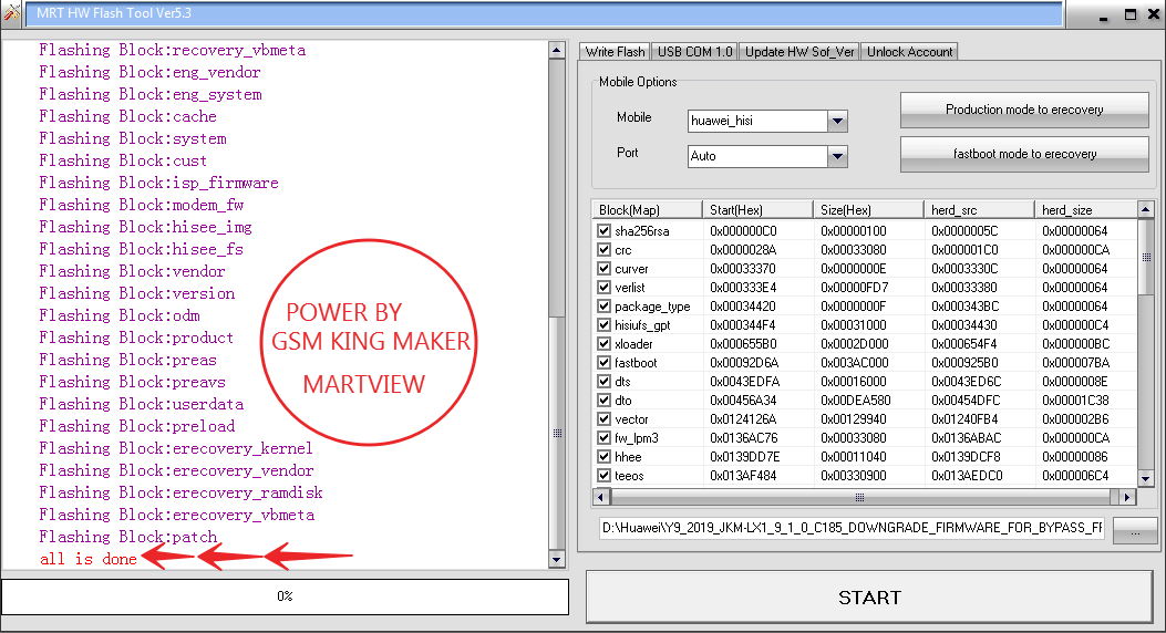 huawei y9 2019 frp safe mode not working